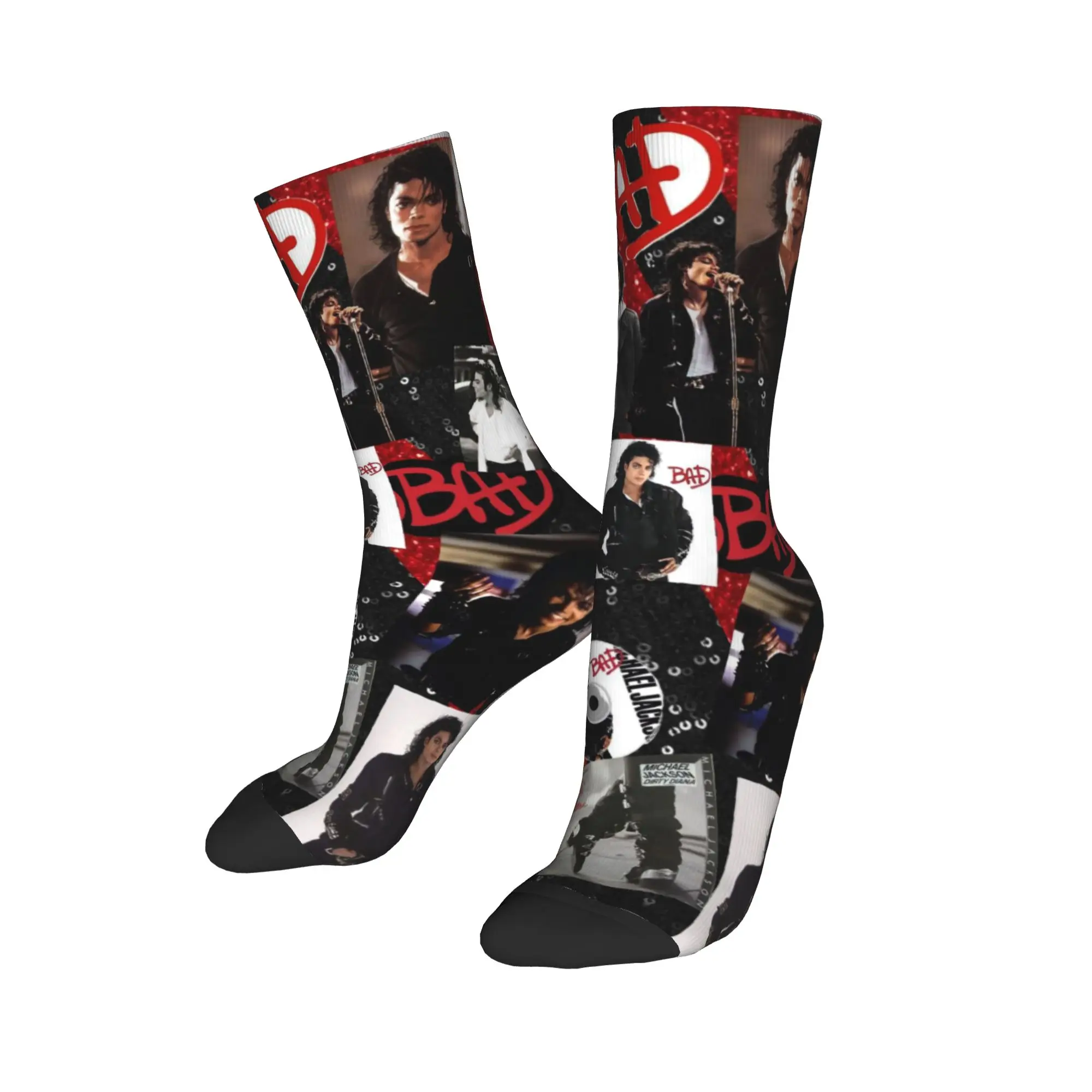 Hip Hop  Men Women Socks Michaels Jacksons The King of pop Merchandise Comfortable  High Quality Socks All Season