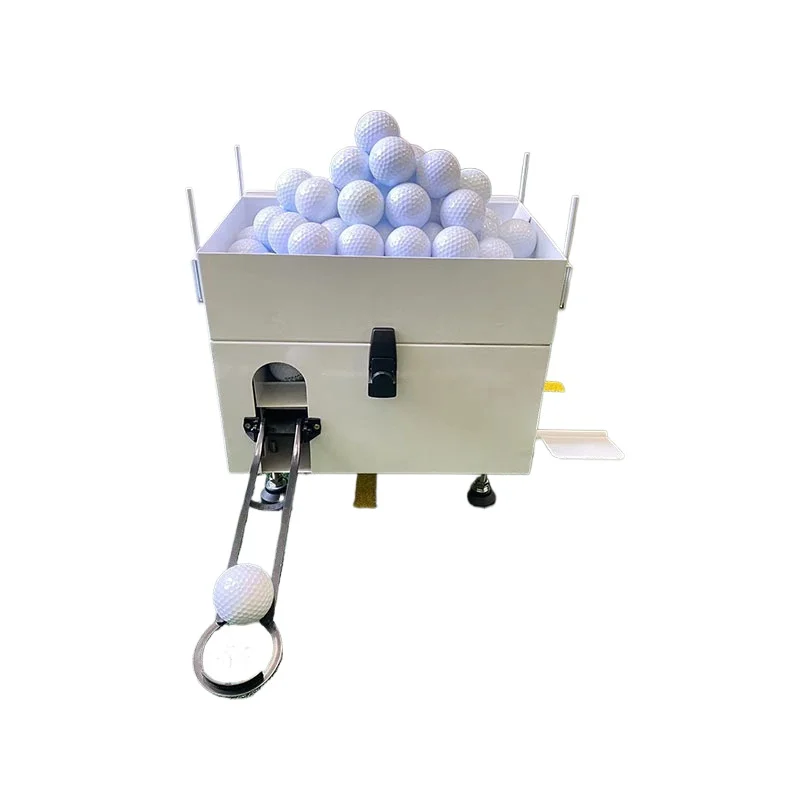 Semi-automatic tee machine for indoor golf, automatic tee machine for training ground