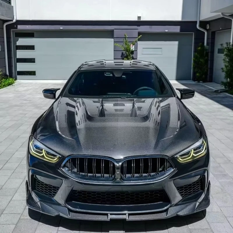 Perfect Match PK Type Dry Carbon Fiber Engine Hood Suitable for 8 Series G14 G15 G16 M8 F91 F92 F93 Dry Carbon Fiber Engine Hood