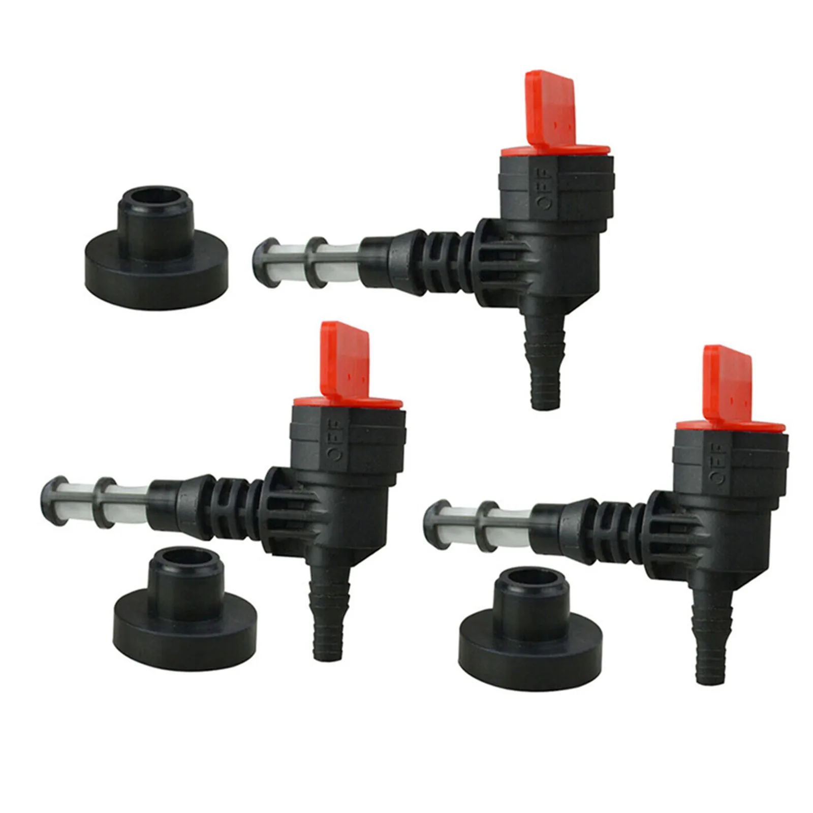 3 Pack Fuel Shut Off Valve Kit with Grommet Bushing for Generator PM0545007 PM0545007 01 PM0545007 03 and more