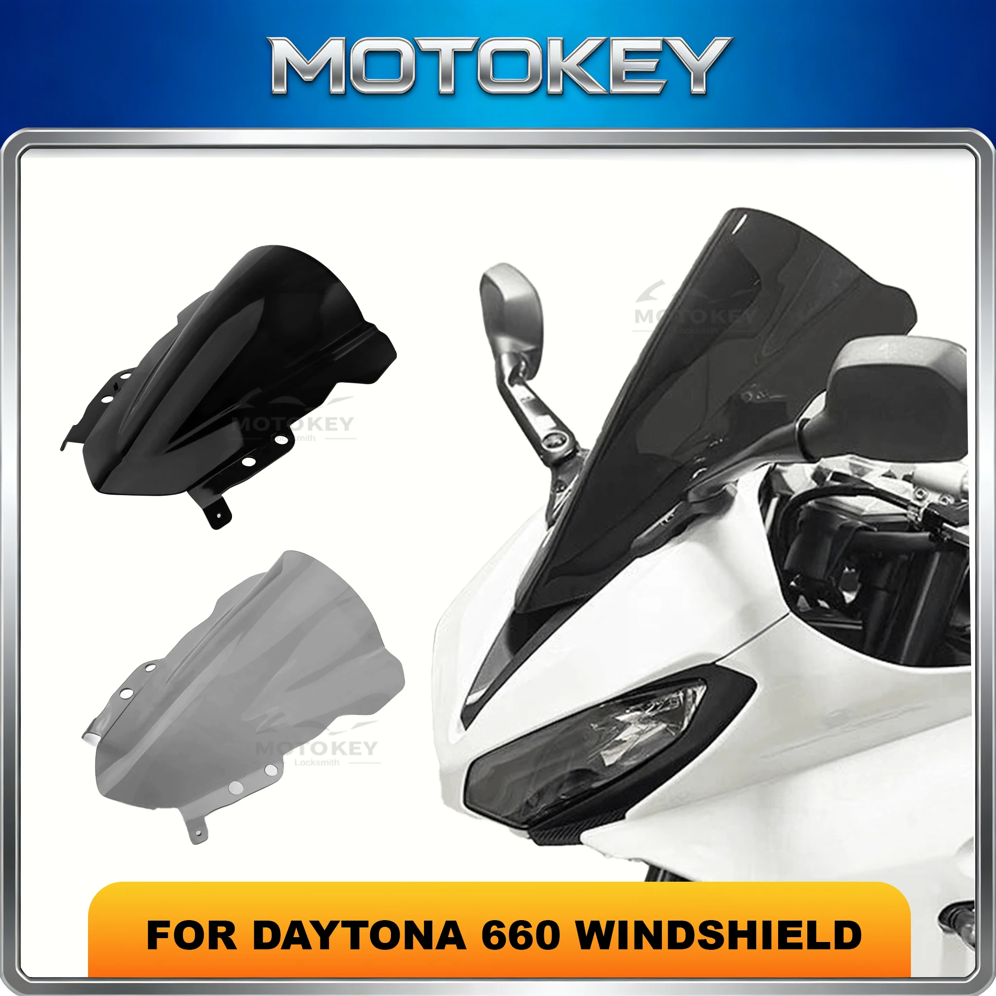 

Motorcycle Racing Sports Front Screen Windshield Fairing Accessories for DAYTONA 660 2024-25 Compatible with DAYTONA 660 Models