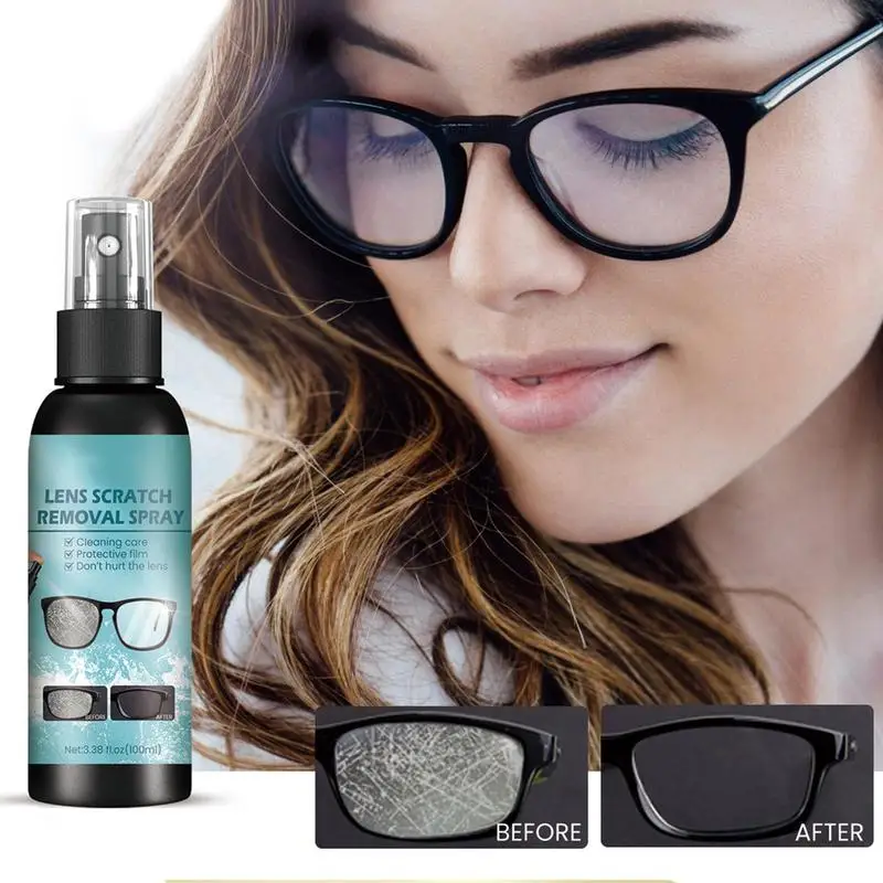 Glasses Lens Cleaner Eyeglass Scratch Removal Spray Lens Fingerprints Dust Oil Cleaner Household Anti Fog Glass Repair Liquid