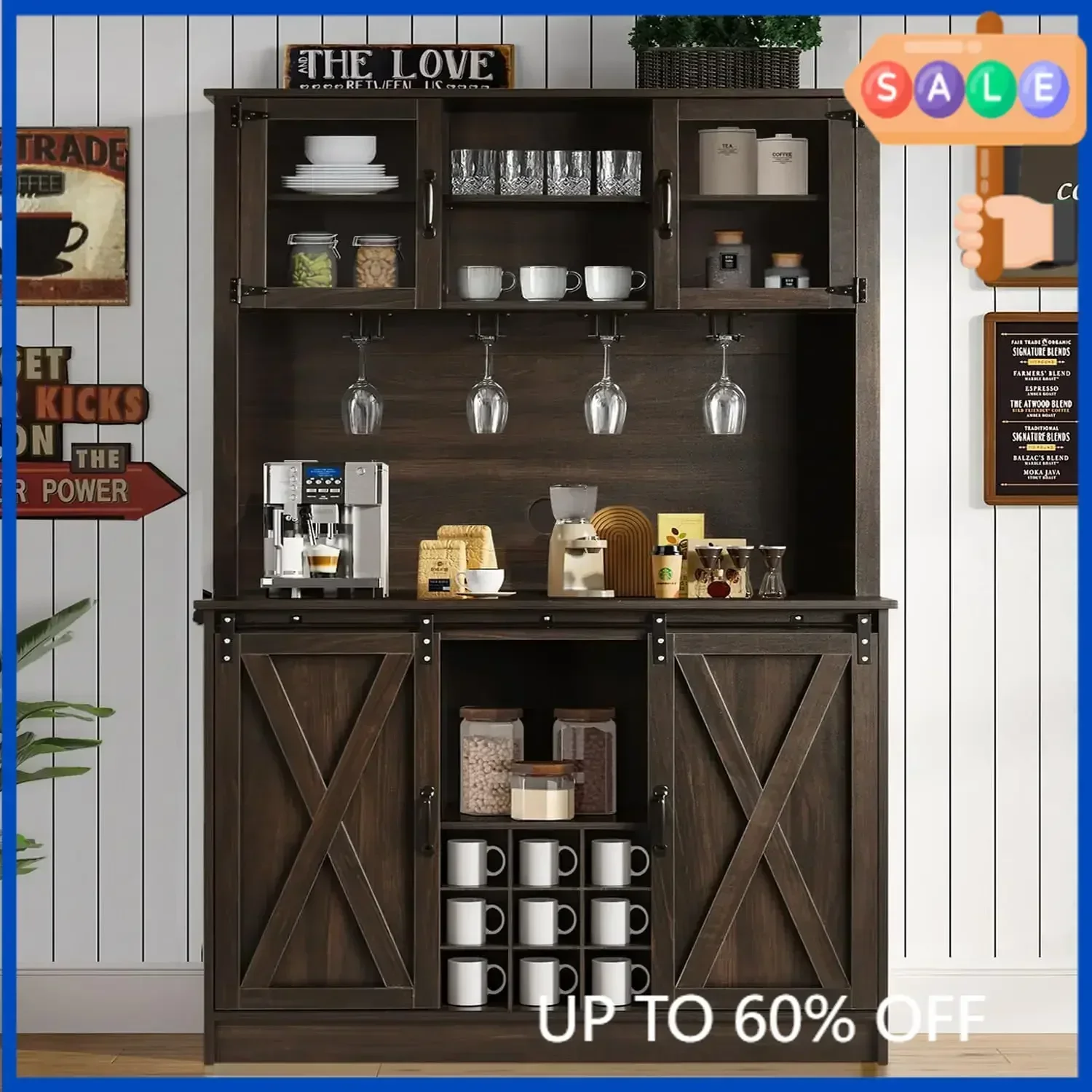hot-sale productsActivity limited-time priceActivity limited-time priceActivity limited-time priceFarmhouse Coffee Bar Cabinet w