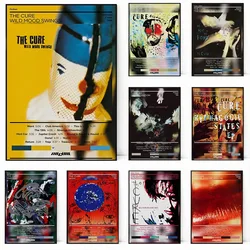 Rock Music Band Album Cover The Cure Poster Alternative Pop Goth Rock New Wave Canvas Painting Wall Art Living Room Home Decor