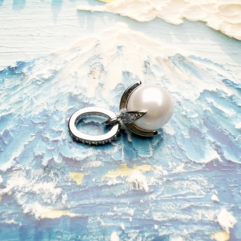 Anhänger Süßwasserperle Kugel Brandneuer Modeschmuck Europa Accessoires Romantisches Geschenk für Frauen – Detail 3