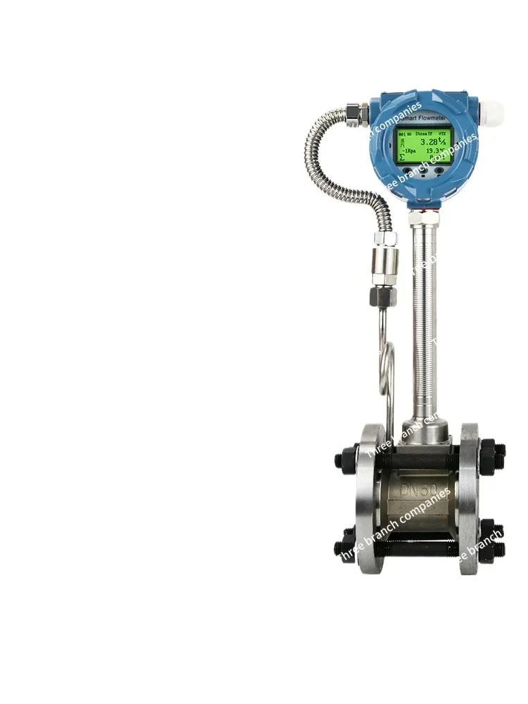 

Vortex Flowmeter Steam Pressure Air Hot Oil Natural Gas Dn50/100hart Protocol Rs485 Temperature and Pressure Compensation