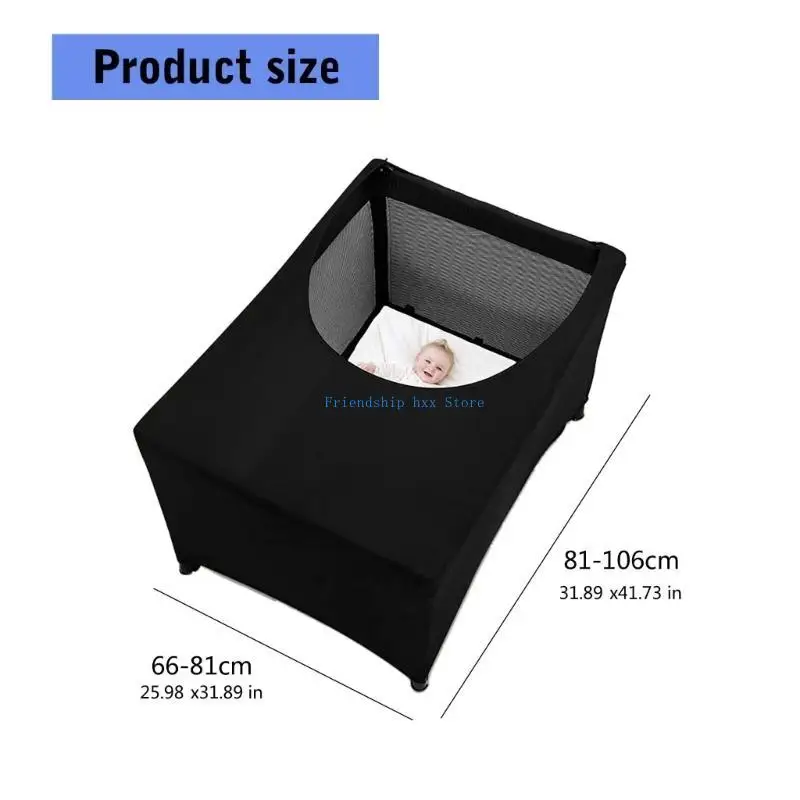 F1CB غطاء مظلة سرير محمول للأطفال الرضع من أجل سرير اللعب يضمن إدارة الضوء بشكل فعال وجيد التهوية