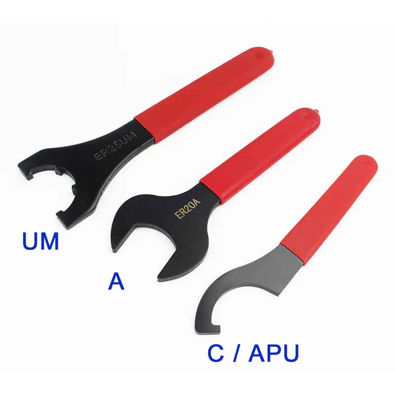 1PC ER Wrench ER8 ER11 ER16 ER20 ER25 ER32 ER40 A M UM C Type ER Spring Collet Chuck Special Wrench CNC Machining Center