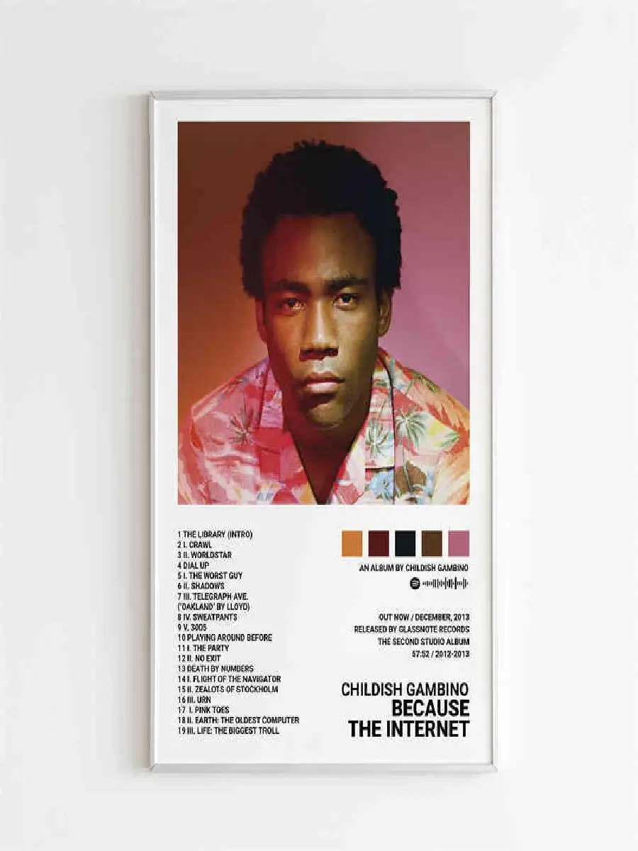 Awaken My Love Music Album Cover Poster  Childish Gambino Canvas Print Art for Room Wall Decor Home Decoration Gift Idea