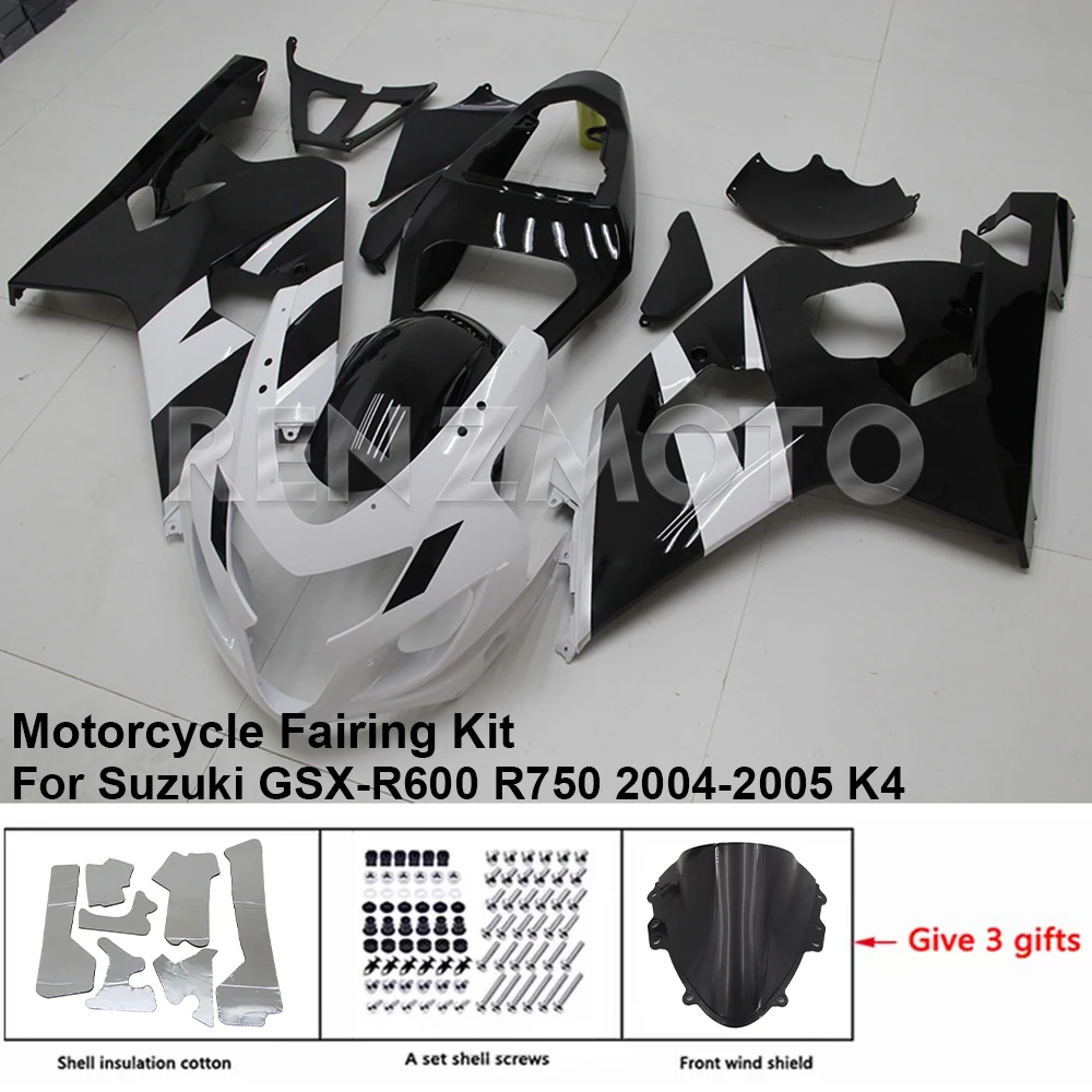 

Motorcycle Set Body Kit Fairing For Suzuki GSX-R600 R750 2004 2005 K4 K5 Plastic AInjection Bodywork S0604-140a