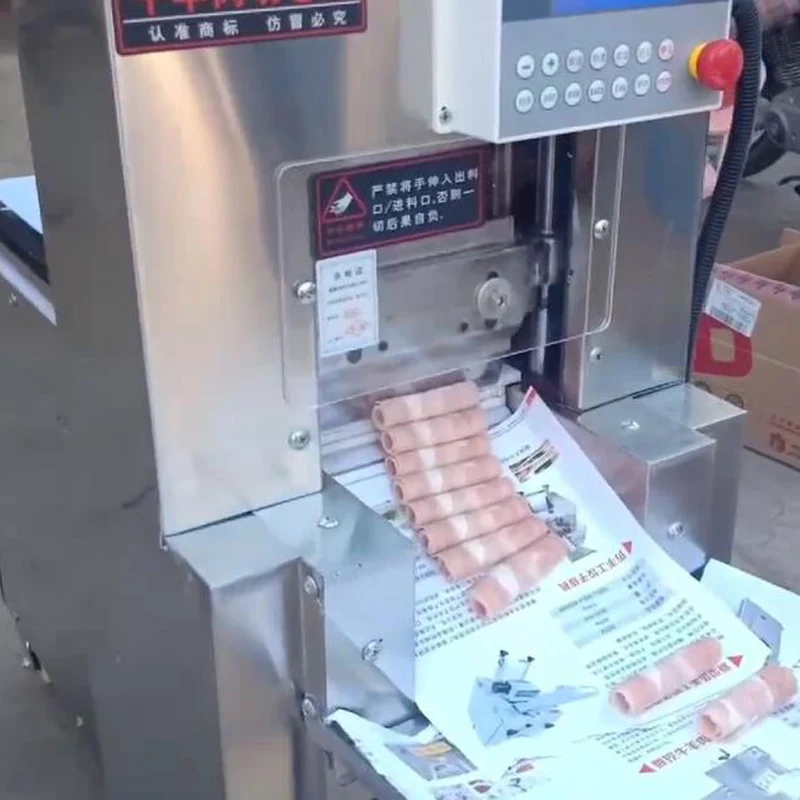 

Автоматическая машина для нарезки замороженного мяса из нержавеющей стали: для нарезки баранины, говядины, колбас, бекона, замороженного мяса