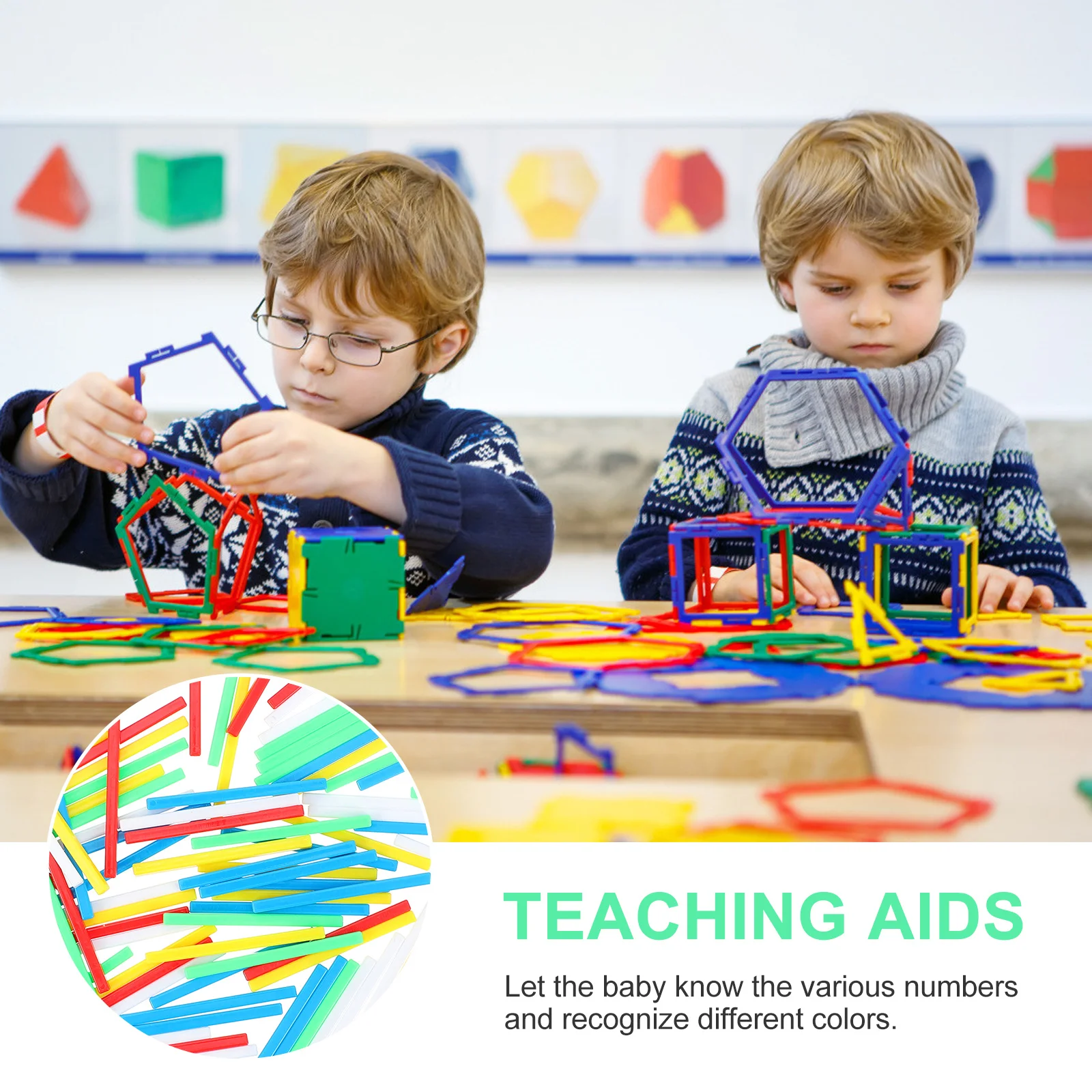 2-zakken kleurrijke plastic rekenstaven Montessori wiskunde leermiddelen telstaven educatief speelgoed voor kinderen