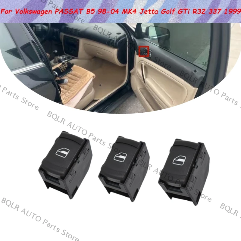 

Для Volkswagen PASSAT B5 98-04 MK4 Jetta Golf GTi R32 337 1999 1J0959855 Кнопка включения стеклоподъемника автомобиля