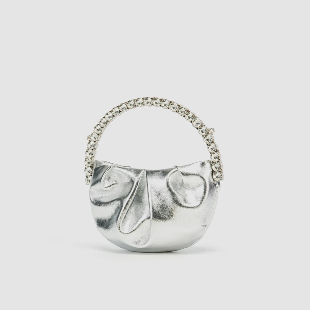 

Новая роскошная дизайнерская женская сумка-клатч со стразами и ручкой, блестящая сумка через плечо с кристаллами для свадьбы