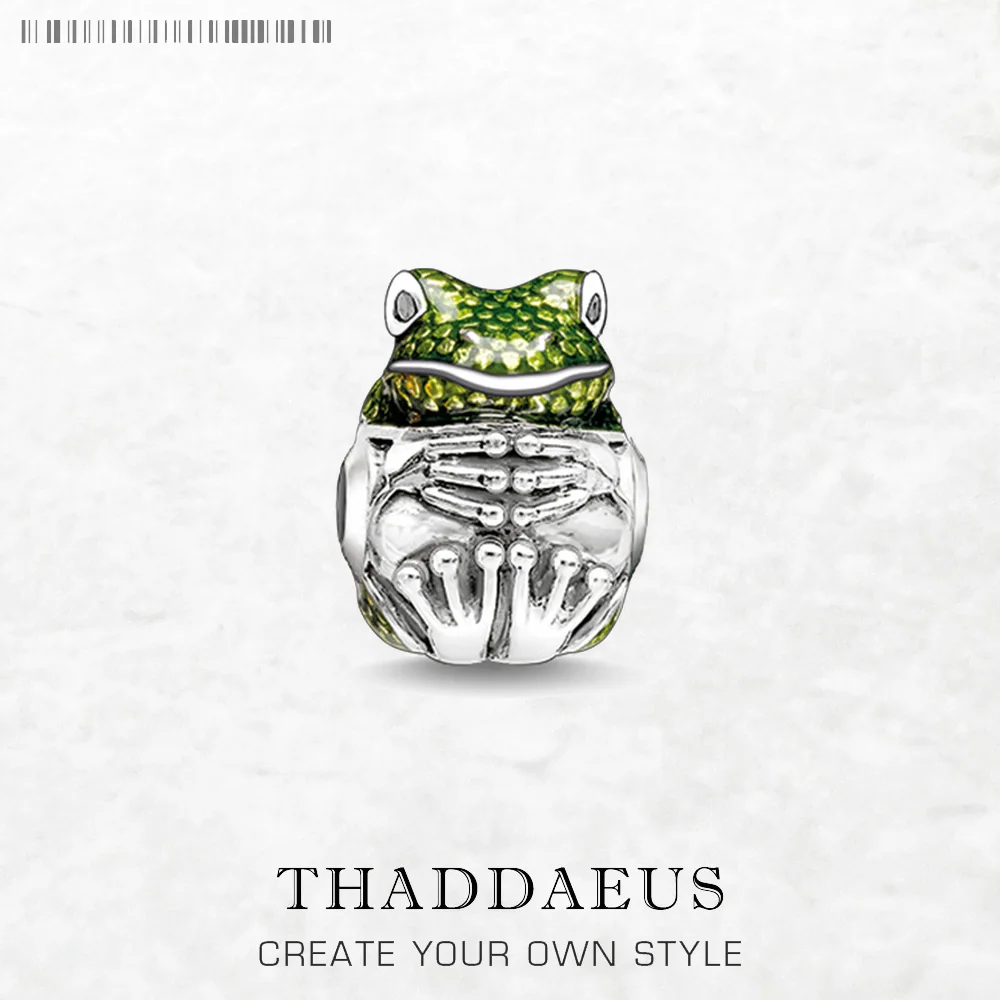 

Бусины-лягушка из стерлингового серебра 925, очаровательные европейские ювелирные изделия «сделай сам», аксессуары, подарок для женщин и мужчин