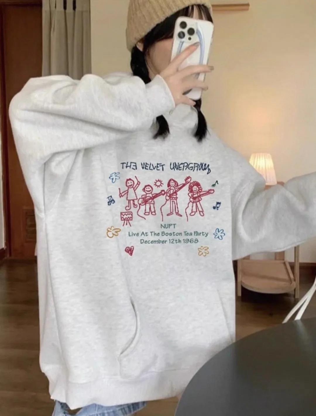 

Флисовая толстовка со шляпой, женские толстовки большого размера, женская осенняя верхняя одежда унисекс Y2K с надписью High Street Hipster Classic GF