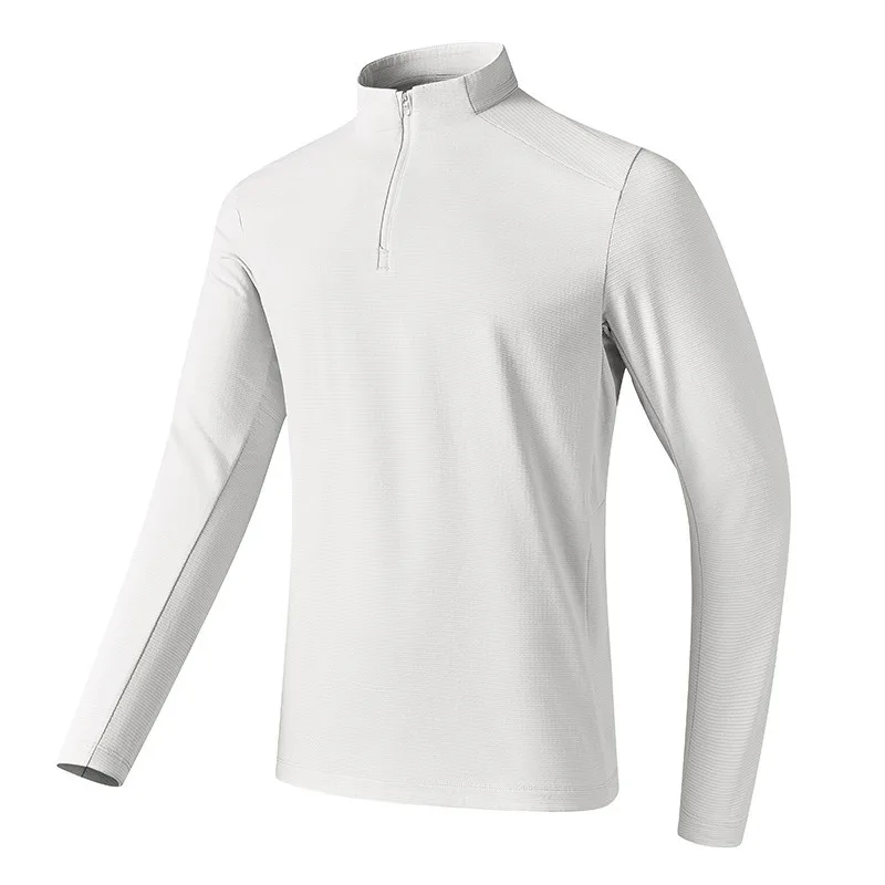 تي شيرت رجالي لخريف وشتاء 2026 بالأشعة تحت الحمراء البعيدة للتدفئة كاجوال رياضي قابل للتمدد سريع الجفاف #4