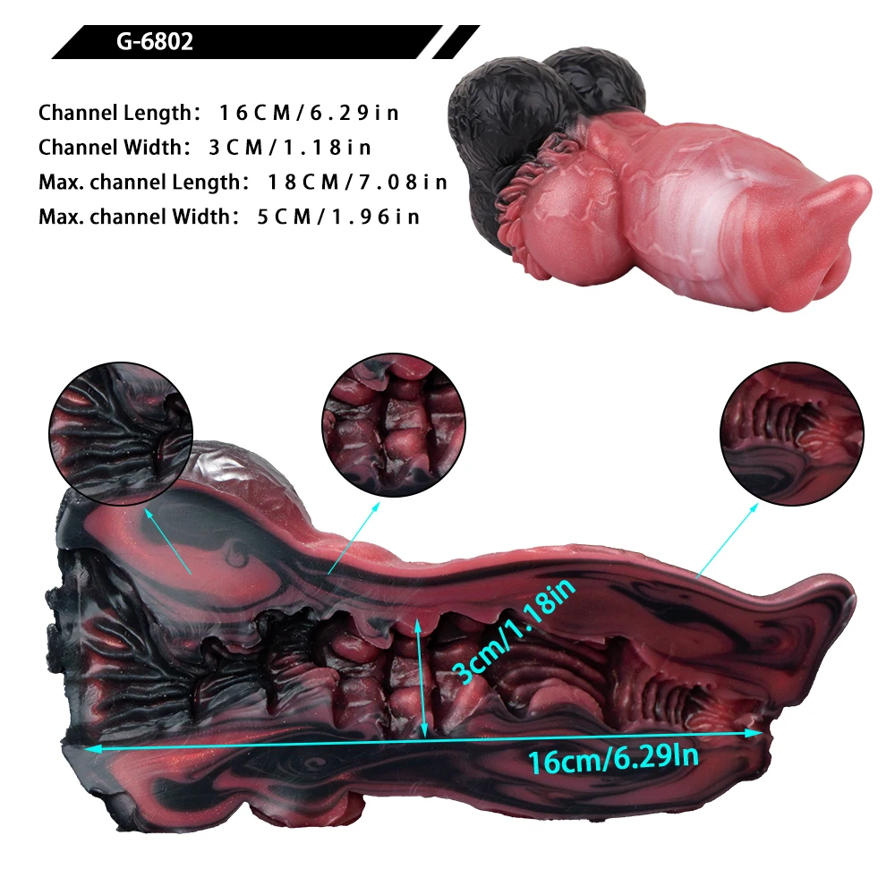 GEEBA Realistic Dildo Design Male Masturbator Sleeve Soft Silicone Stroker Sleeve For Men Pocket Pussy Onahole Adult Sex Toys 5