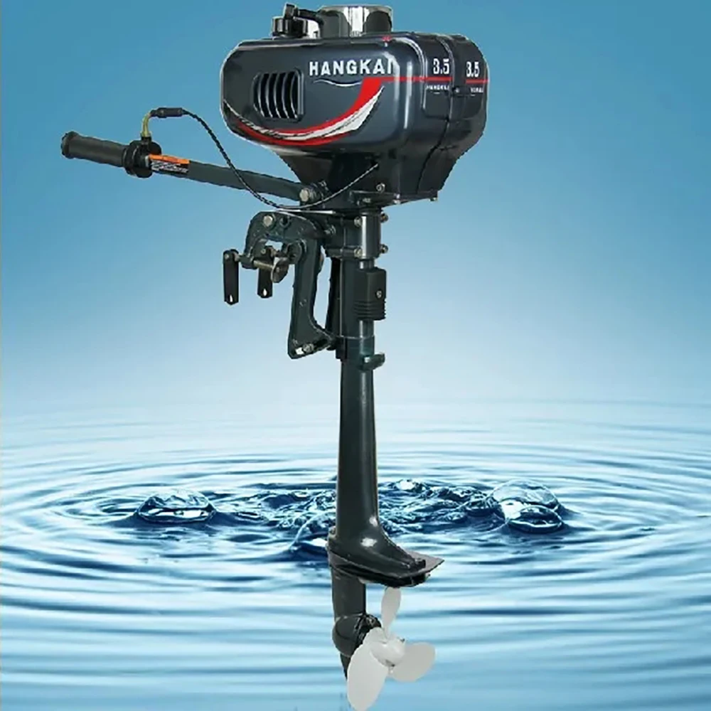 Exclusive Sale Brand New HANGKAI 2 Stroke Black 3.5HP Hangkai Boat Motor Outboard Motor For Sales Dropshipping