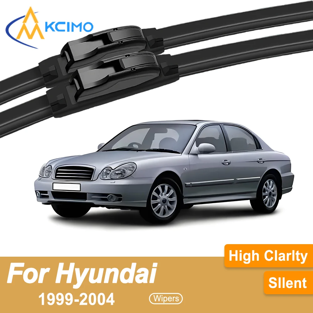 

Premium Rubber Durable Silent All-Weather Windshield Wiper Blades 2pcs for Hyundai Sonata EF 1999-2004 Front Wiper Blades Set
