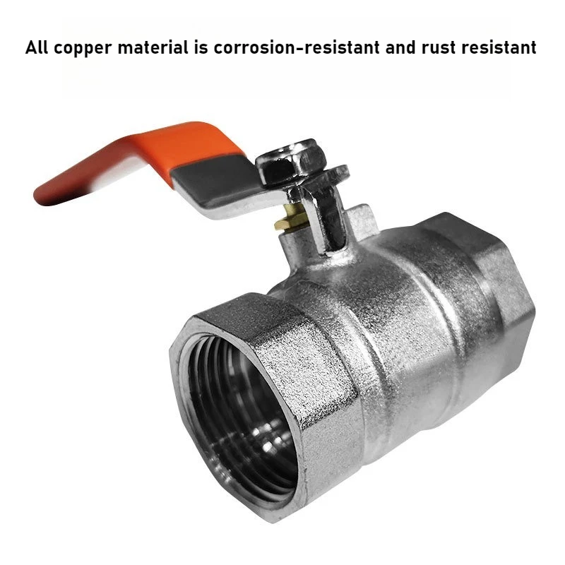Brass Thickened 180 Degrees 4 Minutes 6 Minutes Electroplated High Temperature and High Pressure Internal Thread Ball Valve