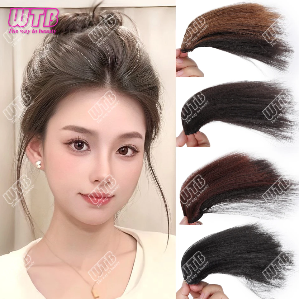 

Синтетические натуральные невидимые пушистые подушечки для волос для женщин, наращивание волос, пушистая подкладка для волос, верхняя крышка, синтетическая подушечка для волос