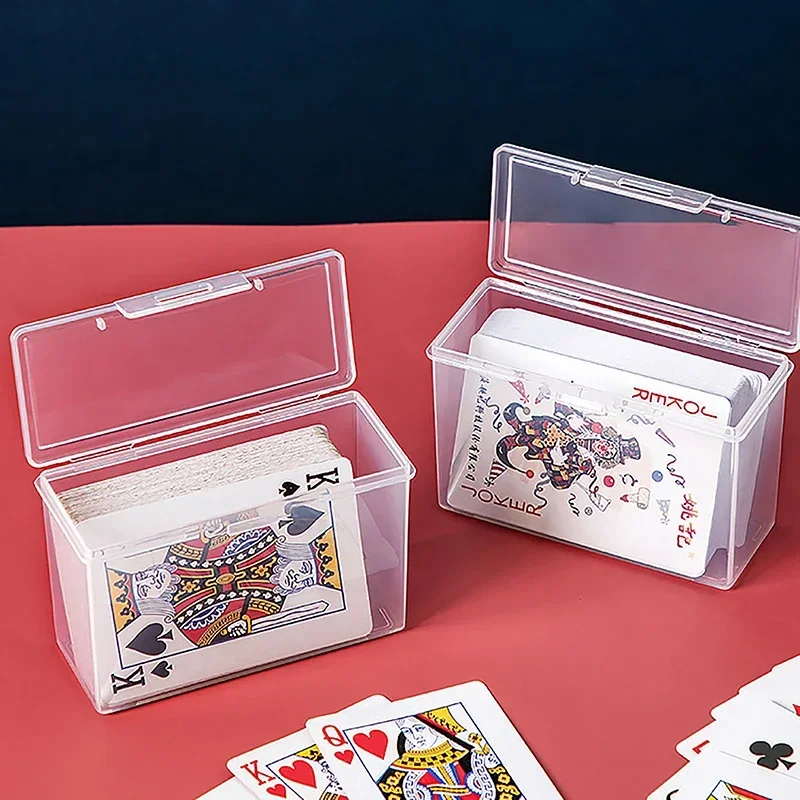 Nuove scatole di plastica trasparente contenitore di carte da gioco custodia in PP imballaggio scatola di carte da gioco di Poker per giochi da