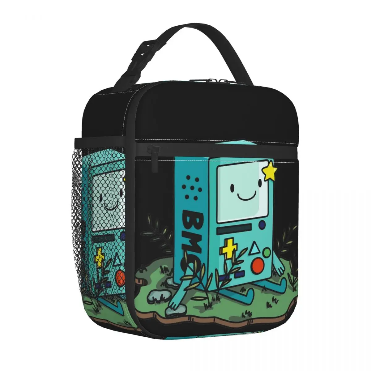 

BMO Adventure Times Insulated Lunch Bag Cooler Bag Reusable Meal Container High Capacity Tote Lunch Box Bento Pouch Work Picnic