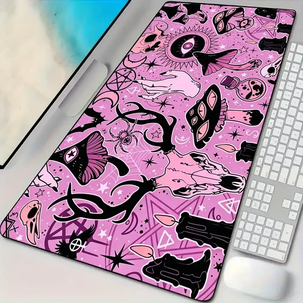 Gothic Strange Creatures Mouse Pad Desk Mat Large Computer Office Carpet XXL Mousepad Gamer Gaming PC Accessories Keyboard Rug