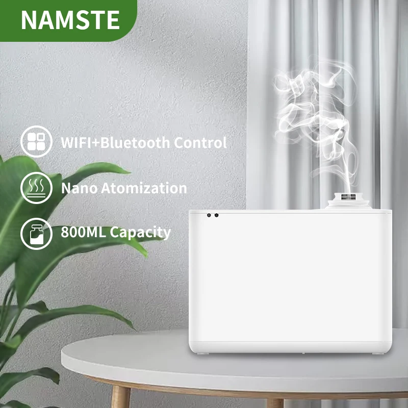 Namste Wifi Aromatherapie Diffuser Thuis Luchtverfrisser Apparaat 800Ml Aroma Diffuser Professionele Slimme Timing Elektrische Oasis Hotels