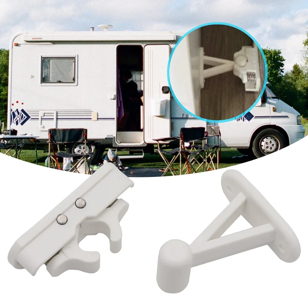 

Door Stopper Clip RV Motorhome Door Lock Stopper Clip Latch Door Stop Retaining Catch Holder Set for Camper RV Motorhome Caravan