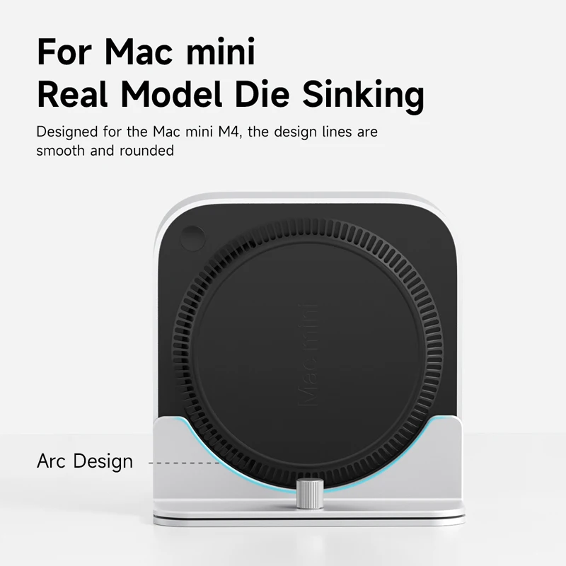 Hagibis Vertical Stand for Mac Mini M4/M5/M6 Pro Aluminum Alloy