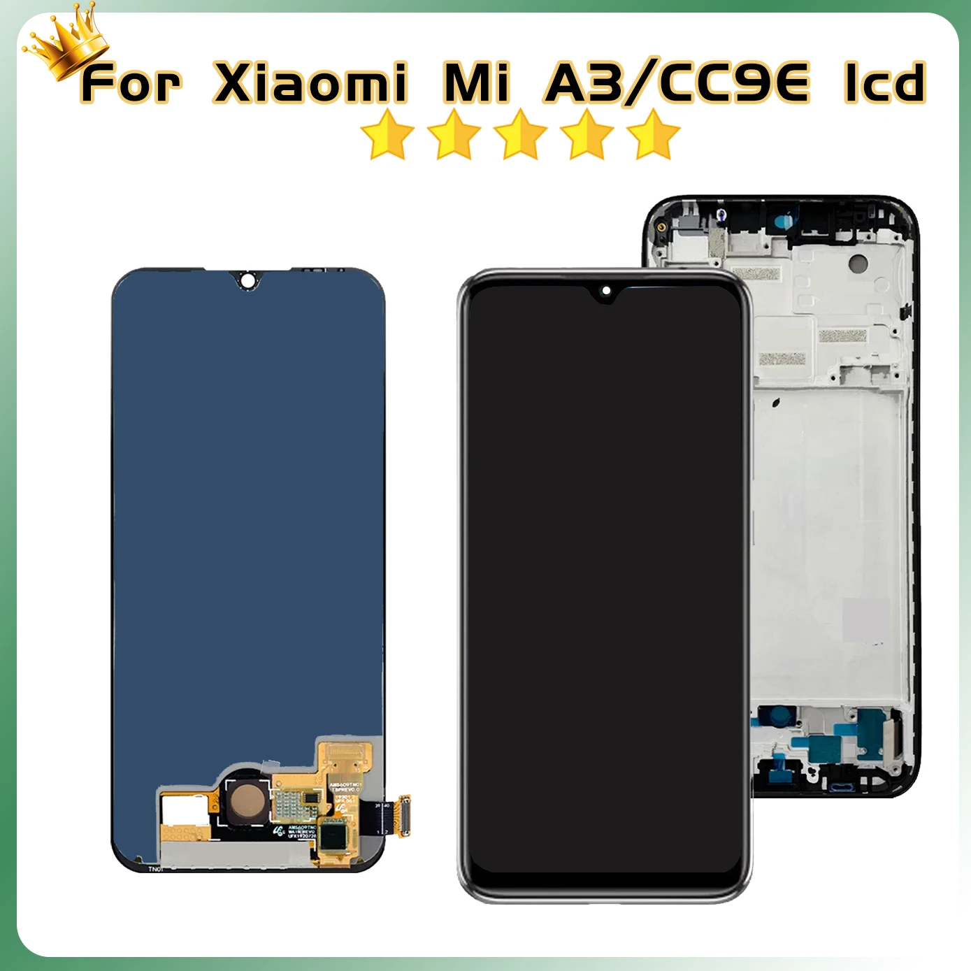 Tested AMOLED For Xiaomi Mi A3 LCD Display Touch For Xiaomi Mi CC9e M1906F9SH M1906F9SI LCD Display Screen Replacement Assembly