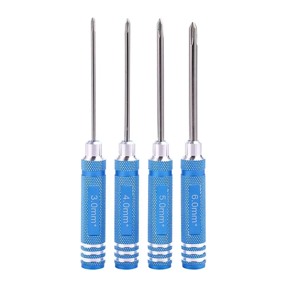 Pcs RC Helicopter Mm RC Helicopter Aluminum Alloy Handle Cross Screwdriver HSS Handle Length Mm Head Screwdriver