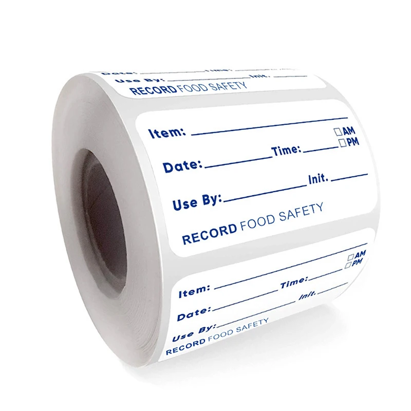 New-500Pcs/roll Kitchen Stickers Self-Adhesive Removable Refrigerator Freezer Food Storage Date Contents Label Kitchen Tools