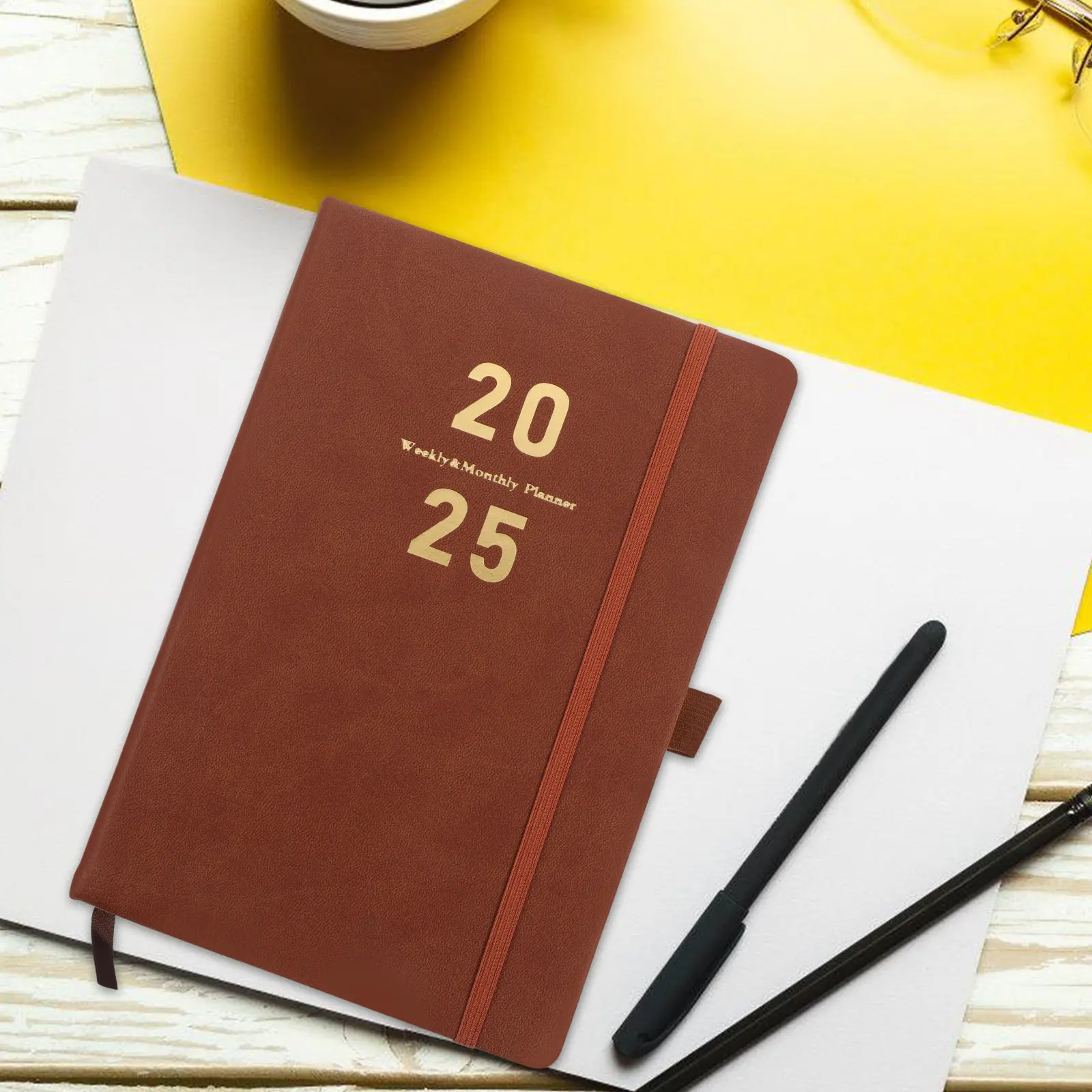 1Set A5 Academic Planner Notebook Portable Daily Planner Book for Students Teachers Office Household Time Management Writing