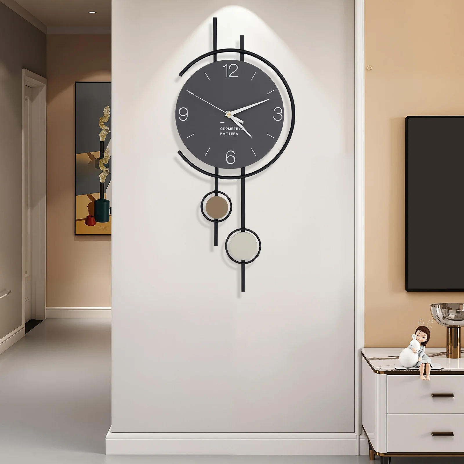Moderne Wanduhr, dekorative Wanduhr, moderne minimalistische Wanduhr