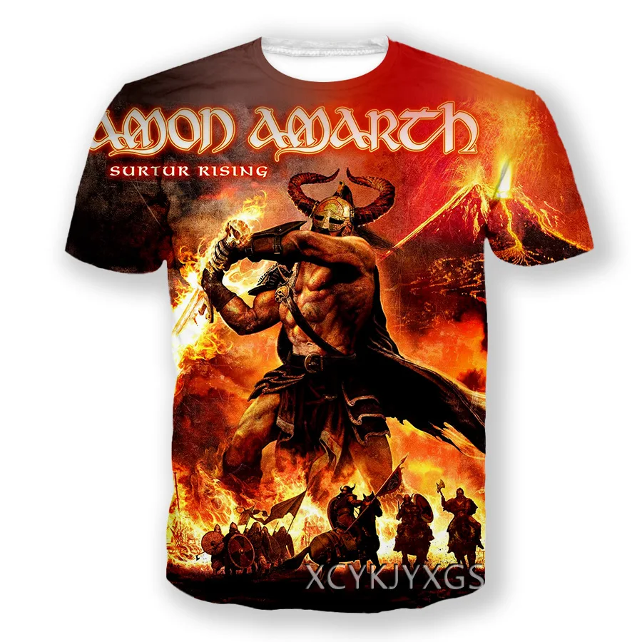 Swedish Death Metal Rock Band Amon Amarth 3D Printed Men Women T-shirts New Hip Hop Street Kids T shirt Fashion Men's Clothing