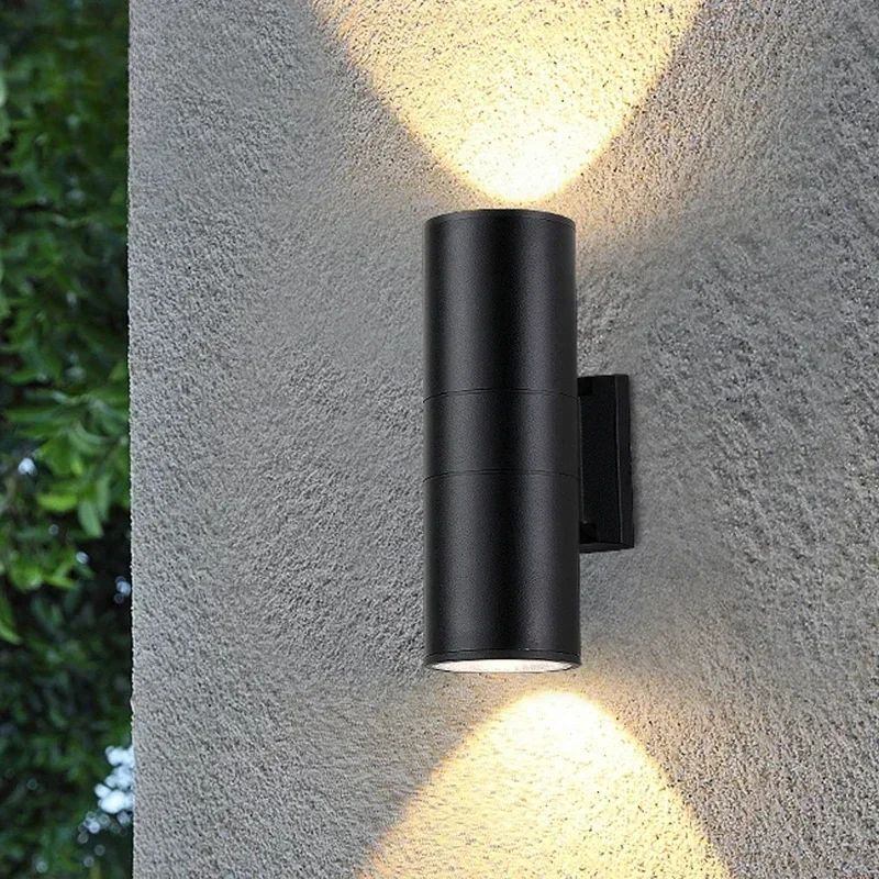 

black gray up down outdoor wall light 6W 10W 18W 30W 36W porch garden waterproof home lighting