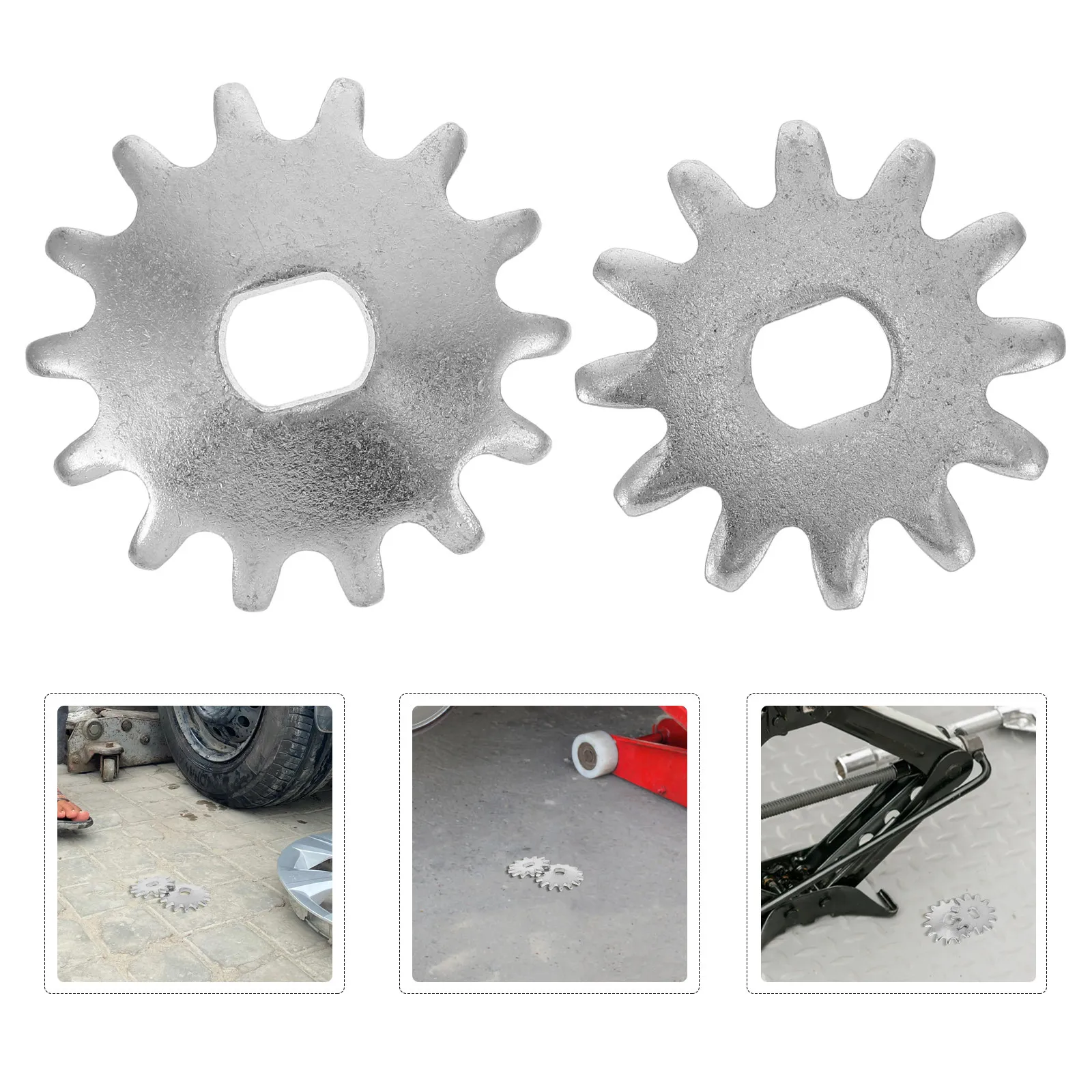 

2Pcs Horizontal Hydraulic Jack Gear Repair Kit 51Mm Metal Small Gear Handle Grip for Automotive Floor Jacks Car Lifting Tools