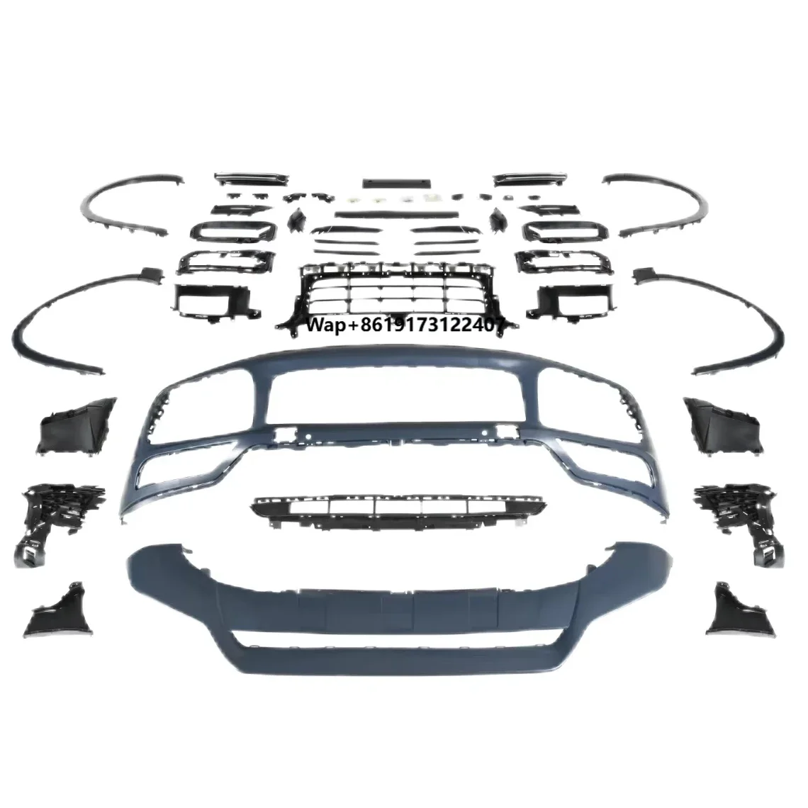 

New 2018-2023 for 9Y0.1 GTS/SD Front Bar Assembly + Turbo Eyebrow Door PP Material Applicable for Turbo Models