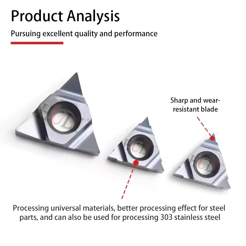 DESKAR 100% Original Threaded Blades 11/16UID A55/A60/L55/C60/5.0TR LDA Used Used For Processing General Materials Triangle Blad