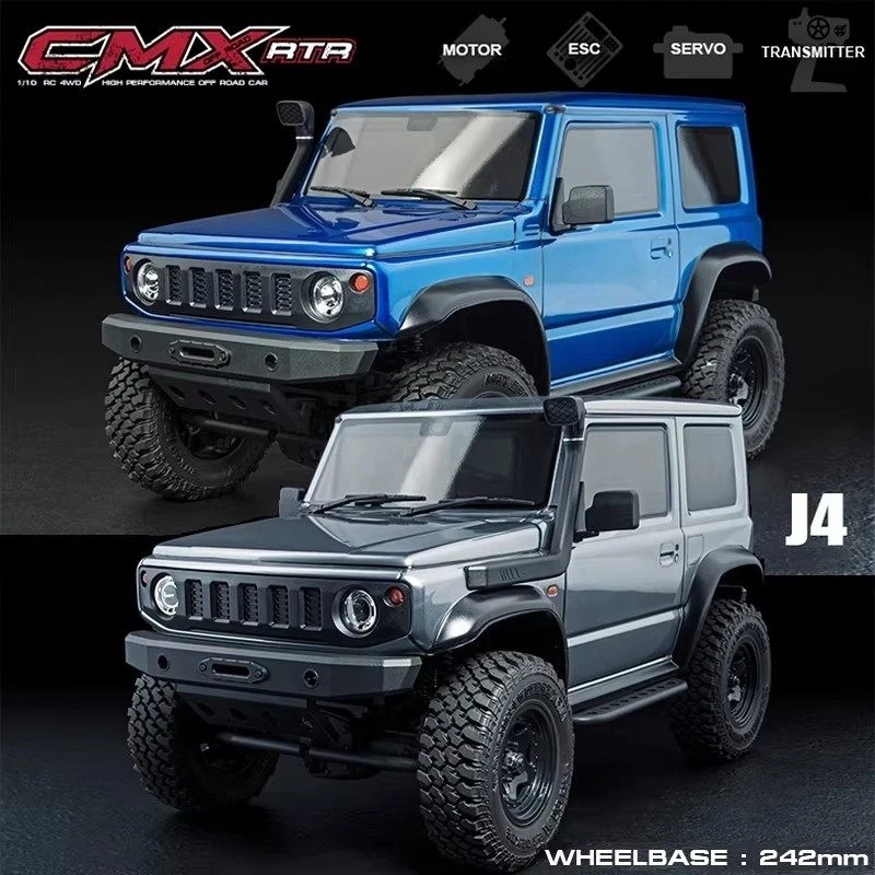 

Радиоуправляемый внедорожный краулер MST 4-го поколения J4 CMX RTR, масштаб 1/10, с колесной базой 242 мм, с двигателем, регулятором скорости, сервоприводом и передатчиком