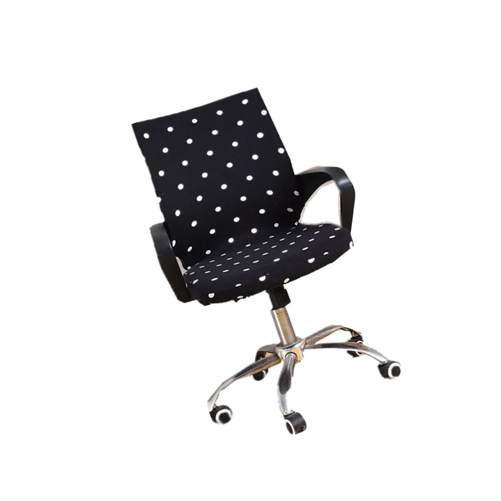

Chair Cover Office Slipcovers Computer for Arm Chaise Longue Stretch Swivel Seat Elastic