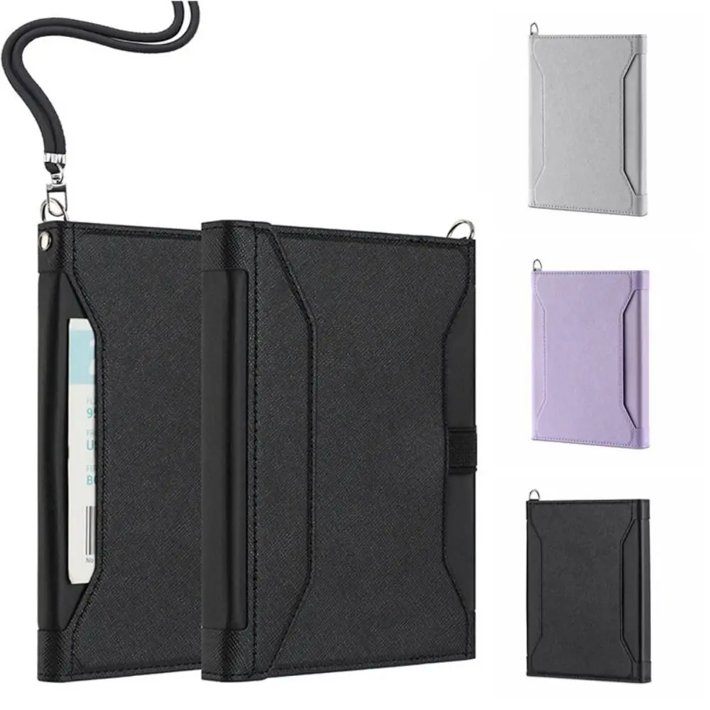 Portable Foldable Passport Wallet PU Leather Lightweight RFID Blocking Wallet Coin Purse Waterproof Leather Passport Holder