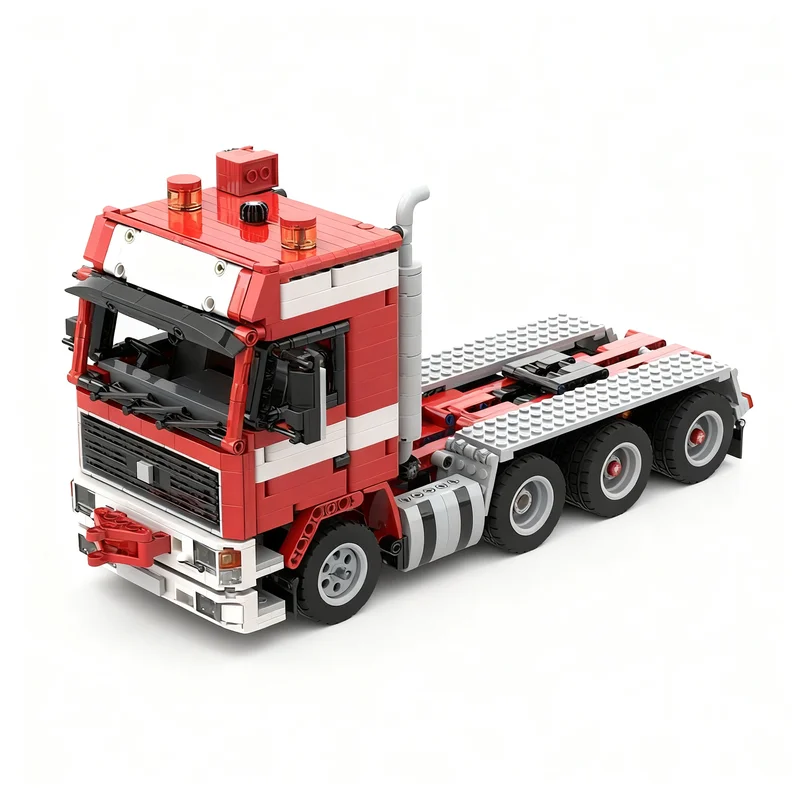 

1189PCS MOC Technology 1990 Heavy Truck F16 8x4 Model DIY Creative Ideas Child Toy Assembly Puzzle Birthday Gift Custom Kids Set