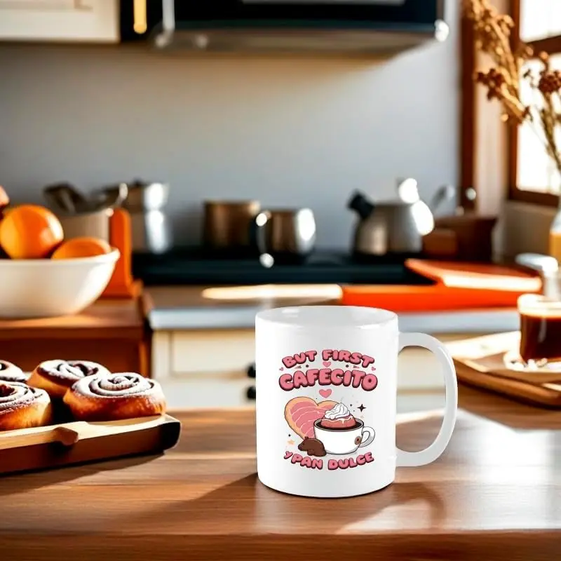 Funny Coffee Mug, Pan Dulce Lover, Conchas Lover, Spanish Coffee And Conchas Pun Mama, Baker Gifts, Mother's Day Birthday Gifts