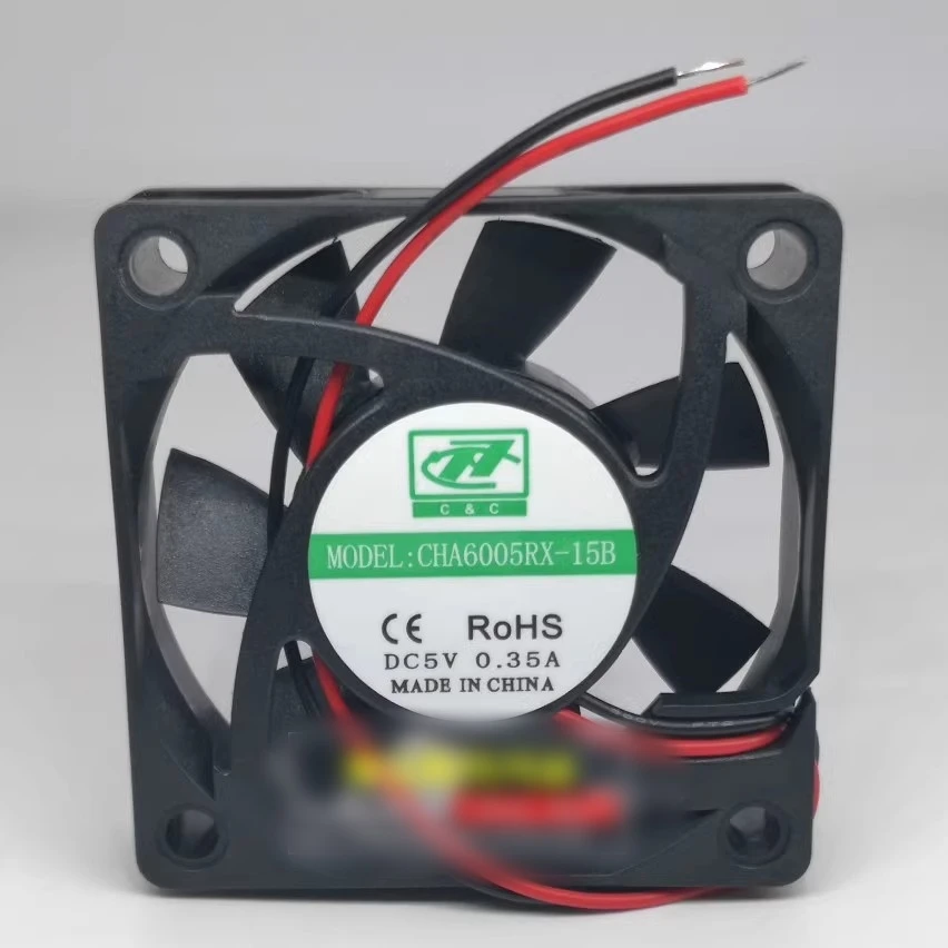 

Free shipping New CHA6005RX-15B 6015 5V 0.35A large wind 6015 cooling fan