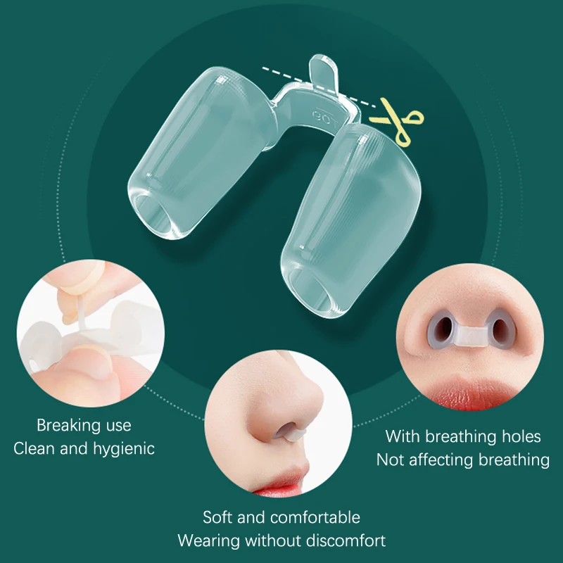 1Pc Postoperative Rhinoplasty Nostril Support Silicone Shaping Crooked Nose Correction Fixator Silica Gel Nose Clip...