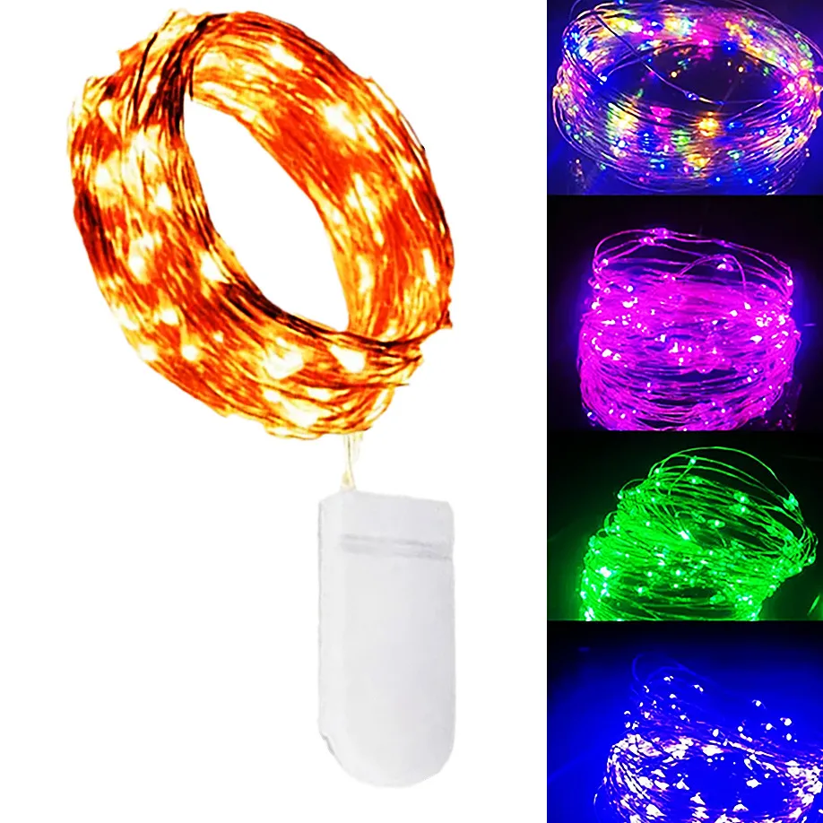 5M LED fairy tale lights copper wire string lights mini night lights waterproof Christmas wreath lights wedding Christmas party